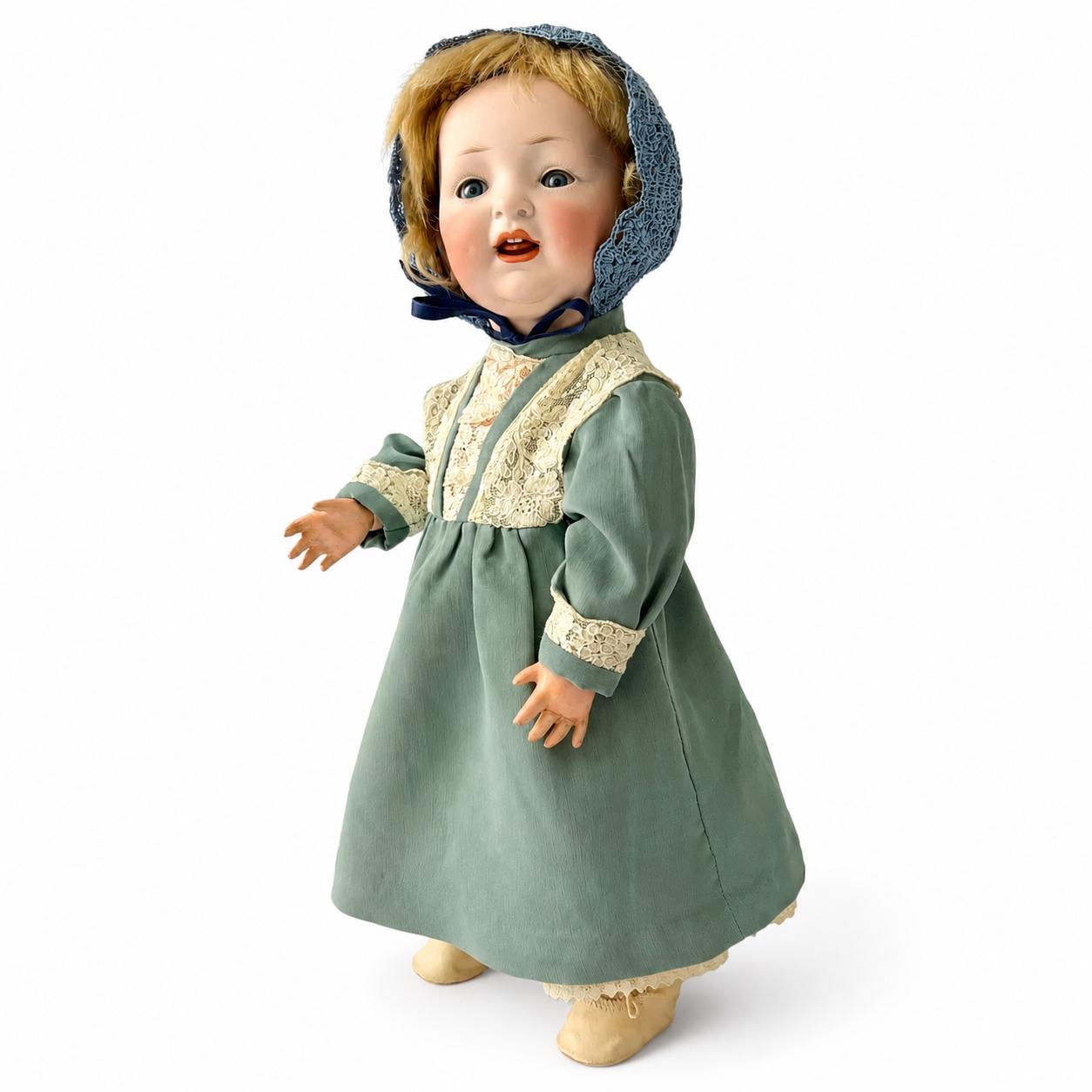 Antique Hertel Schwab German Bisque Doll 35 Cm Made in Germany C