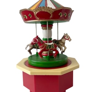 Vintage Horse Carousel Music Box.