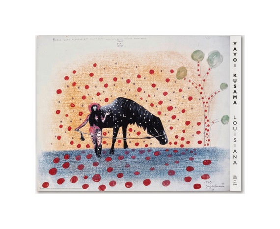 草間彌生展ポスター「自己消滅 No.2」2015年 アートプリント - Etsy 日本
