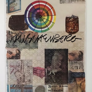 Robert Rauschenberg – Original 1981 TATE Gallery Exhibition Poster – Framed with UV Plexiglass