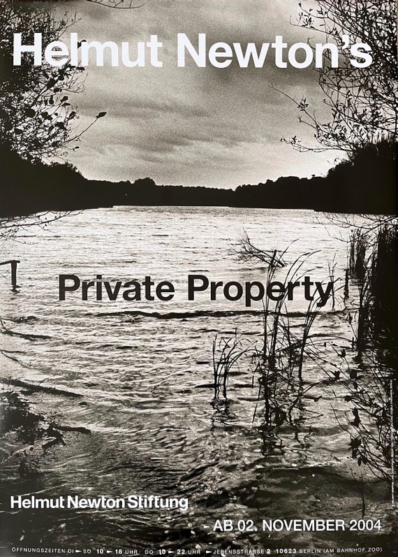 Helmut Newton, Private Property, Original Exhibition Museum Poster