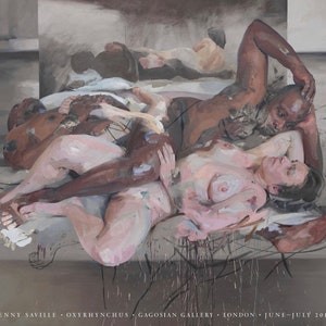 Jenny Saville, cartel original de la exposición del museo