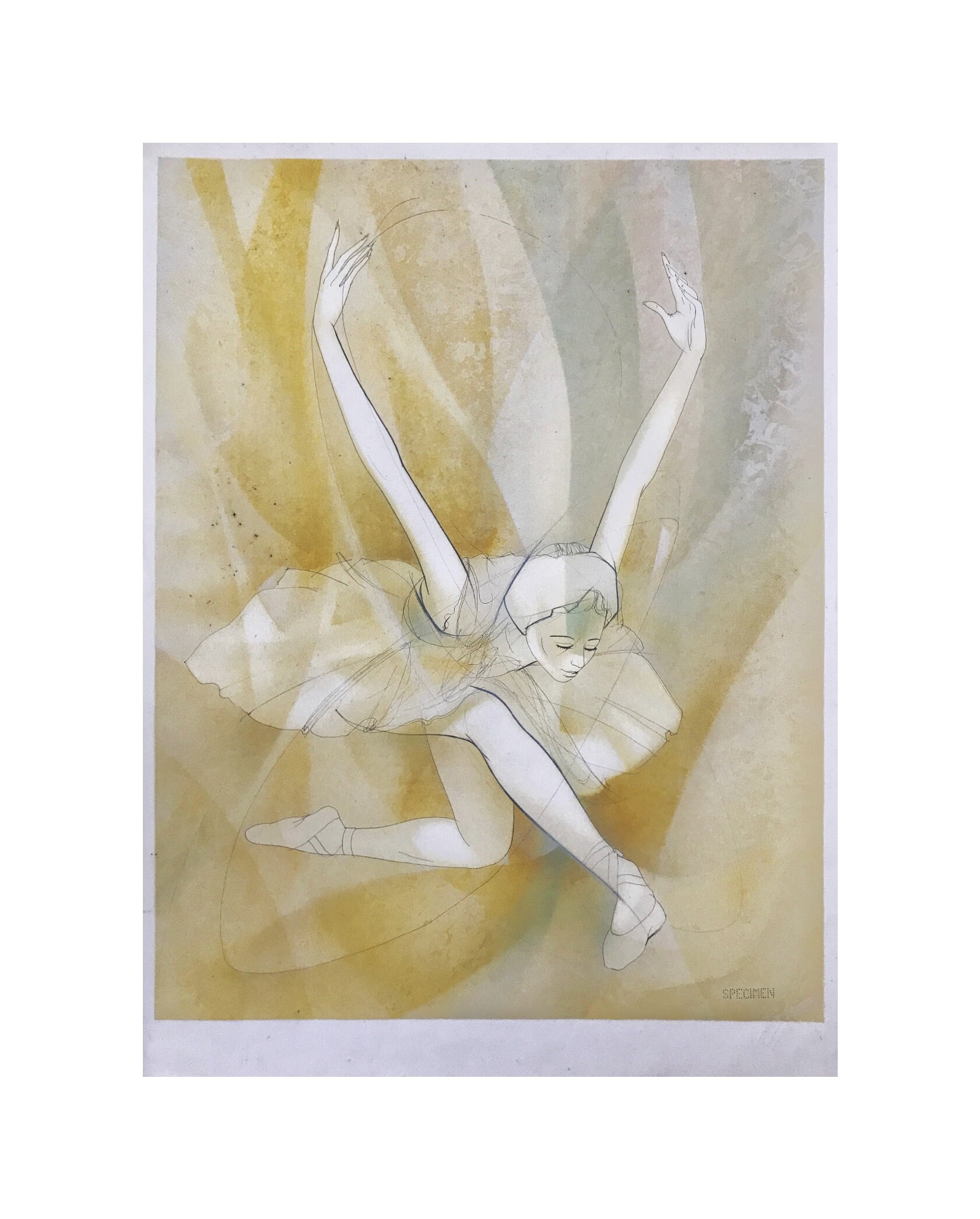 Jean-baptiste Valadié Original Color Lithograph – Stamped
