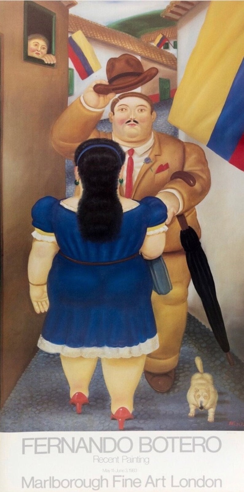 Fernando Botero – "National Holiday" Original Museum Exhibition Poster, 1983 image 1