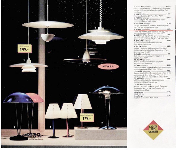 Ikea on sale lamp vintage