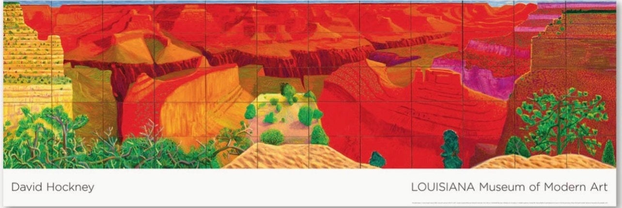 David Hockney, Original Exhibition Museum Poster, A Closer Grand