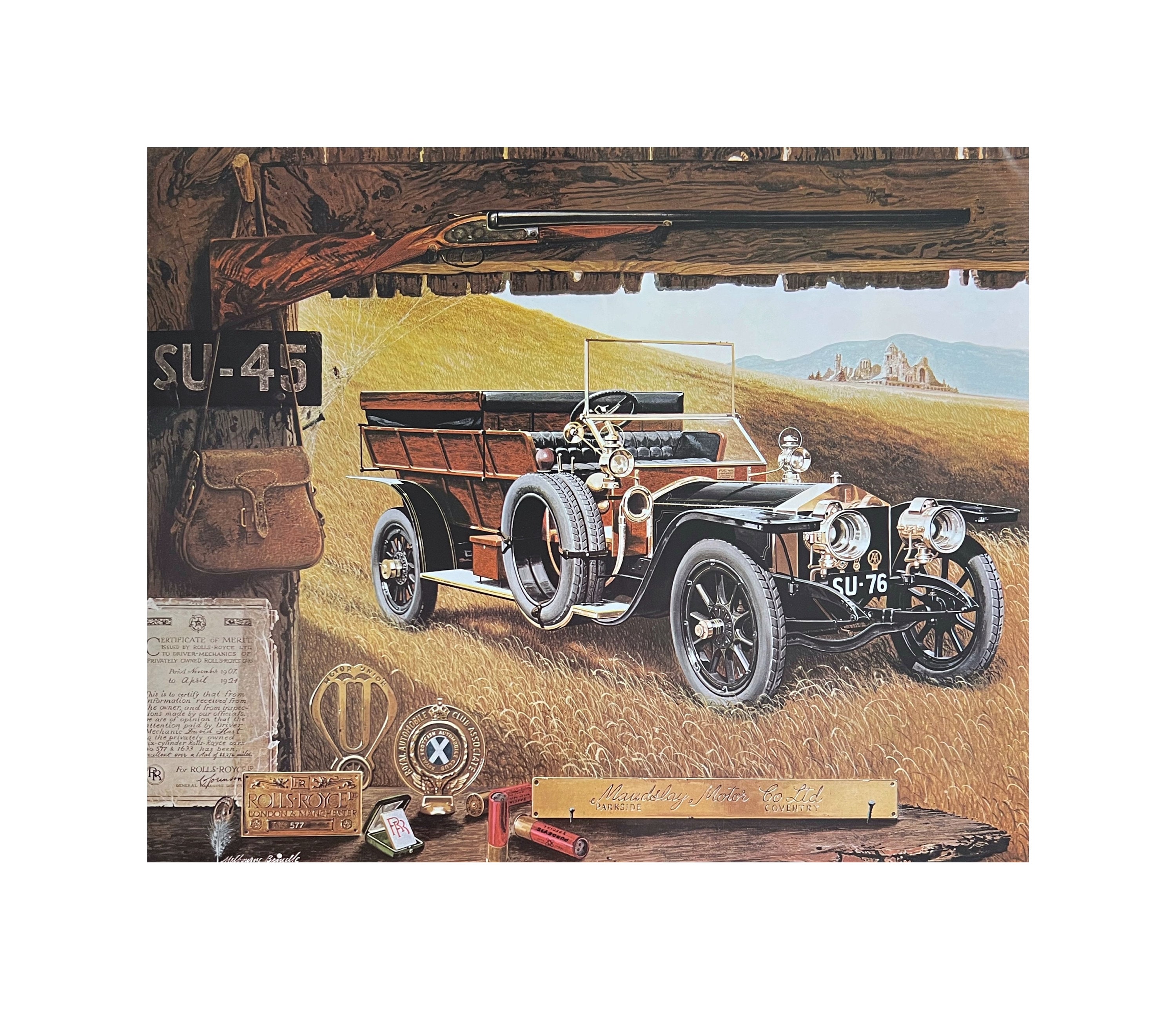 Rolls Royce. Silver Ghost. 1907. the Maudslay-bodied Shooting