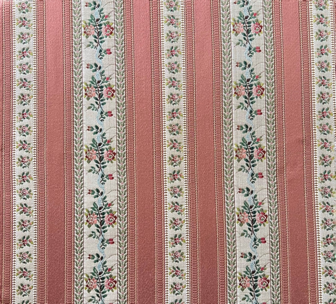Regency Stripe Upholstery Fabric. Biedermeier Style. Damask Etsy