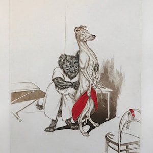 Boris O’Klein, Dirty Dogs of Paris. Oryginalna sygnowana akwaforta.