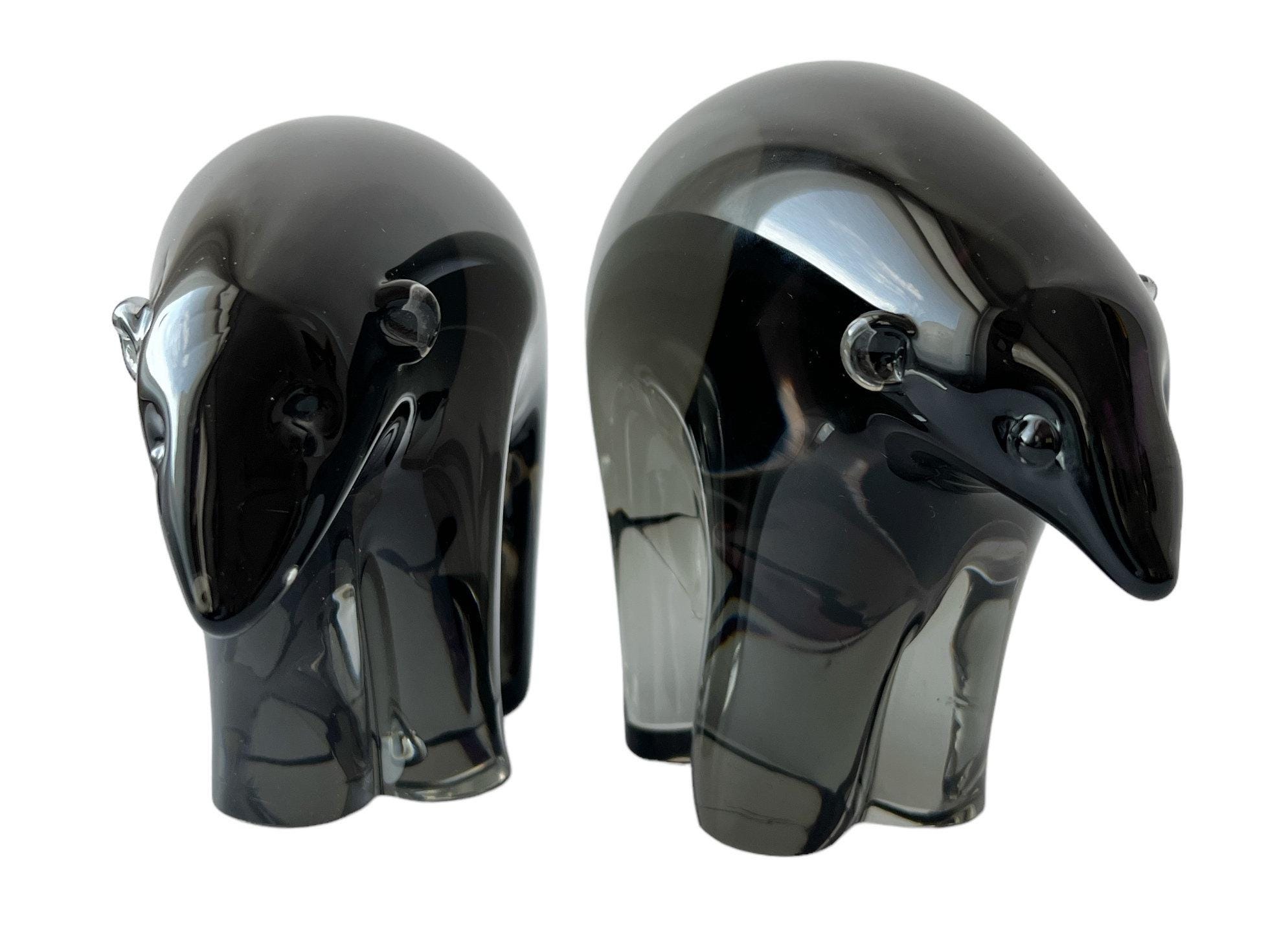 Murano Glass Polar Bear Sculptures – Signed Livio Seguso, 1960s