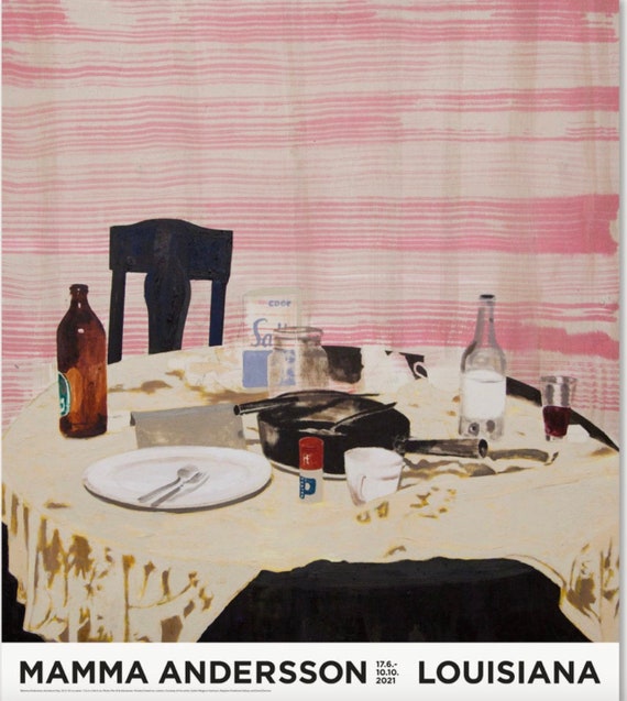Mamma Andersson “humdrum Day” Exhibition Poster • Contemporary Art
