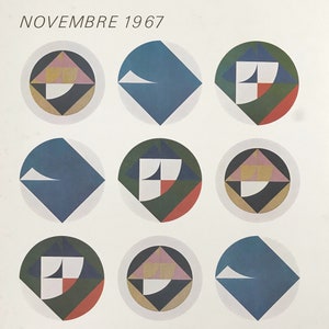 Carlo Ciussi Original Exhibition Museum Poster. 1967