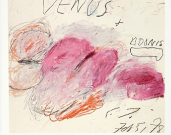 Cy Twombly, Original Museum Exhibition Poster. 2013.