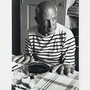 Robert Doisneau , Pablo Picasso, Les Pains de Picasso, Original Exhibition Museum Poster
