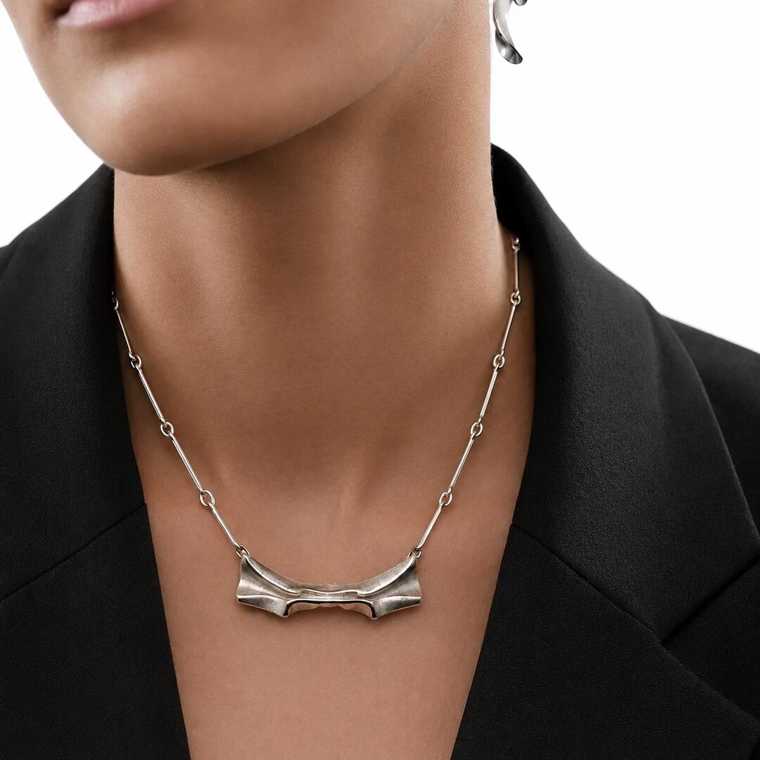 Björn Weckström Mira Necklace for Lapponia Sterling Silver 1985 - Etsy