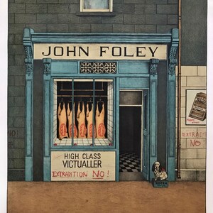 Klaus Moritz “Butcher - John Foley” Lithograph - Original from “London Mix” Series - Signed & Hand-Numbered. 1970s