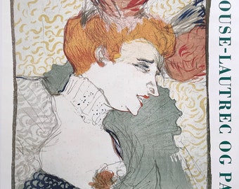 Toulouse Lautrec, Original Exhibition Museum Poster. 1994.
