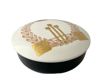 Vintage Villeroy & Boch Porcelain Trinket Box: Heinrich, West Germany