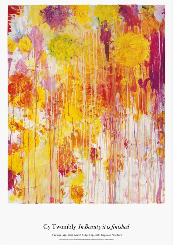 Cy Twombly, Original Exhibition Museum Poster. 2018. - Etsy Canada
