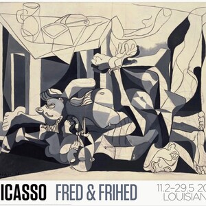 Pablo Picasso, cartel original de la exposición del museo