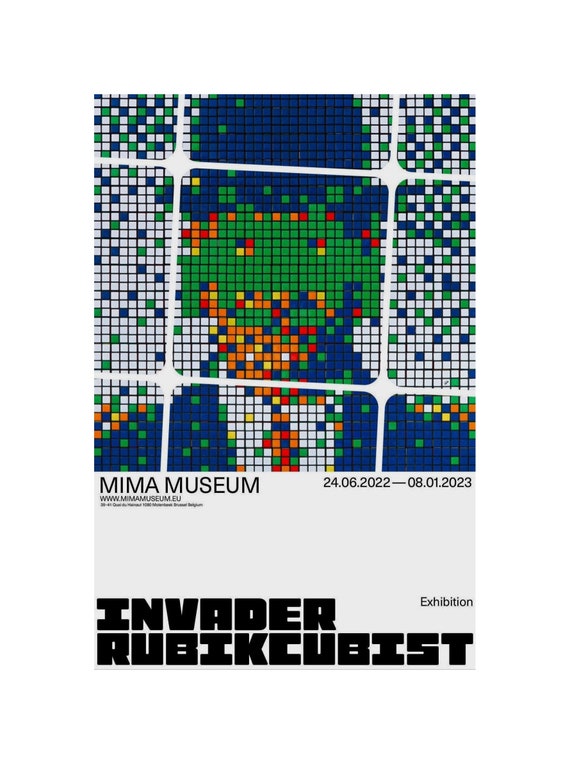 Rubik's Cube, Original Museum Poster. the Son of Man. - Etsy
