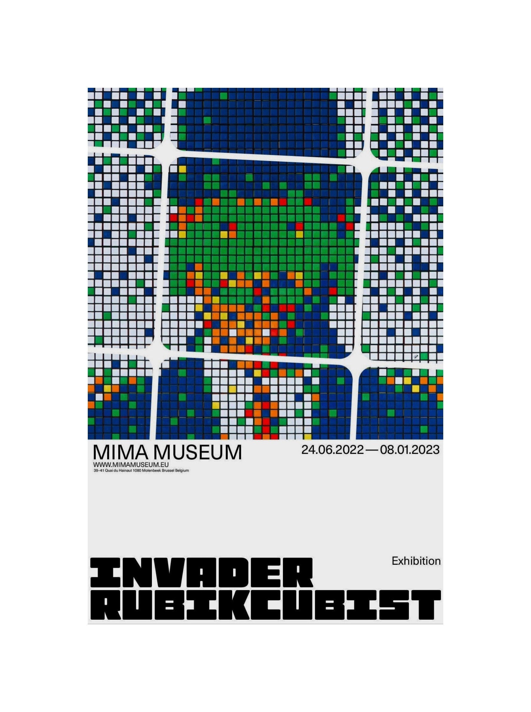 Rubik's Cube, Original Museum Poster. the Son of Man. - Etsy
