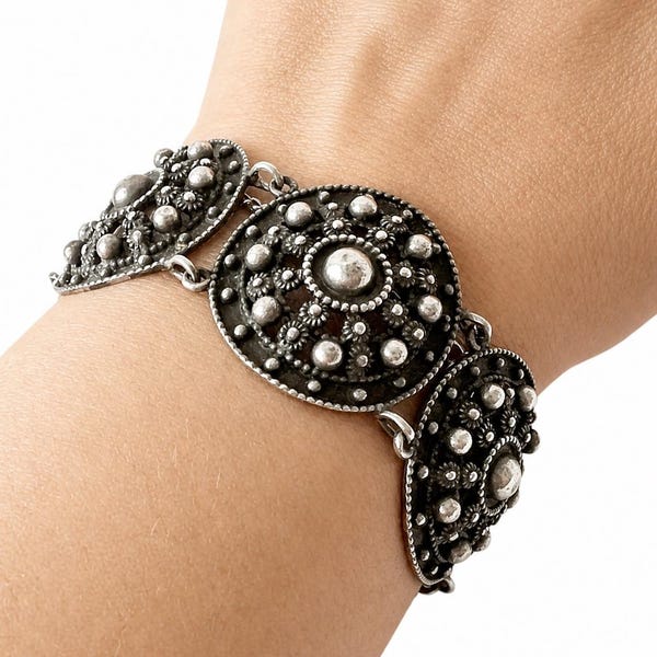 Vintage Dutch Zeeuwse Knoop 835 Silver Bracelet