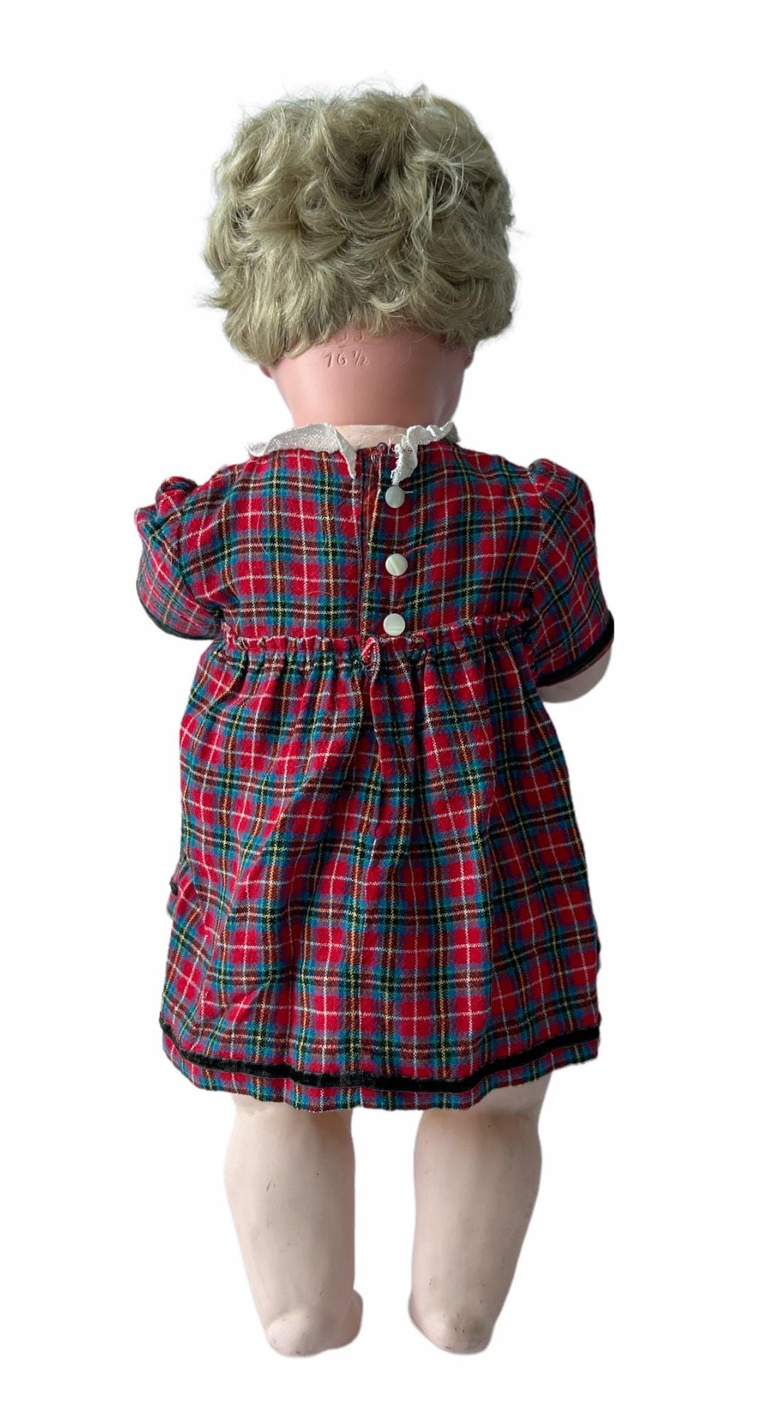 Vintage duża lalka z głową biskwitową KWG – 65 cm (25,6 cala