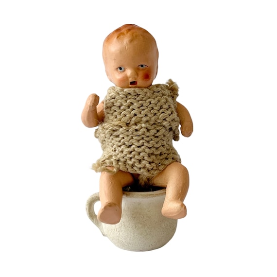 Sculpture figurine ancienne Garçon fille biscuit porcelaine Herma Old figurine