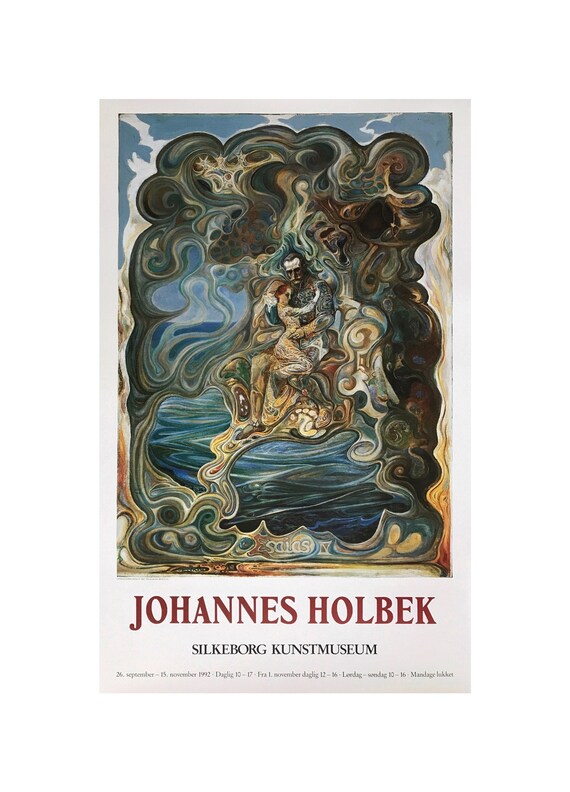 Isabella Jacopin Variation Jaune アートポスター Johannes Holbek “esaias IV” Original Vintage Poster, Silkeborg