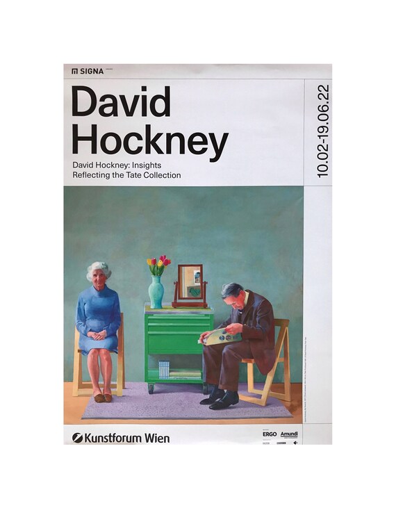 デイヴィッド・ホックニー、オリジナル展覧会美術館ポスター。 - Etsy 日本