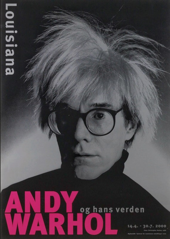 Andy Warhol, Portrait, Exhibition Poster - Etsy