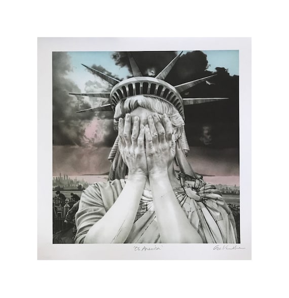 Gee Vaucher - Our Father, 2007 POWプリント OUR FATHER GEE VAUCHER PRINT POW PICTURES ON WALLS STAMPED