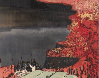 Original Mamma Andersson Exhibition Poster - Pond - Museum Print