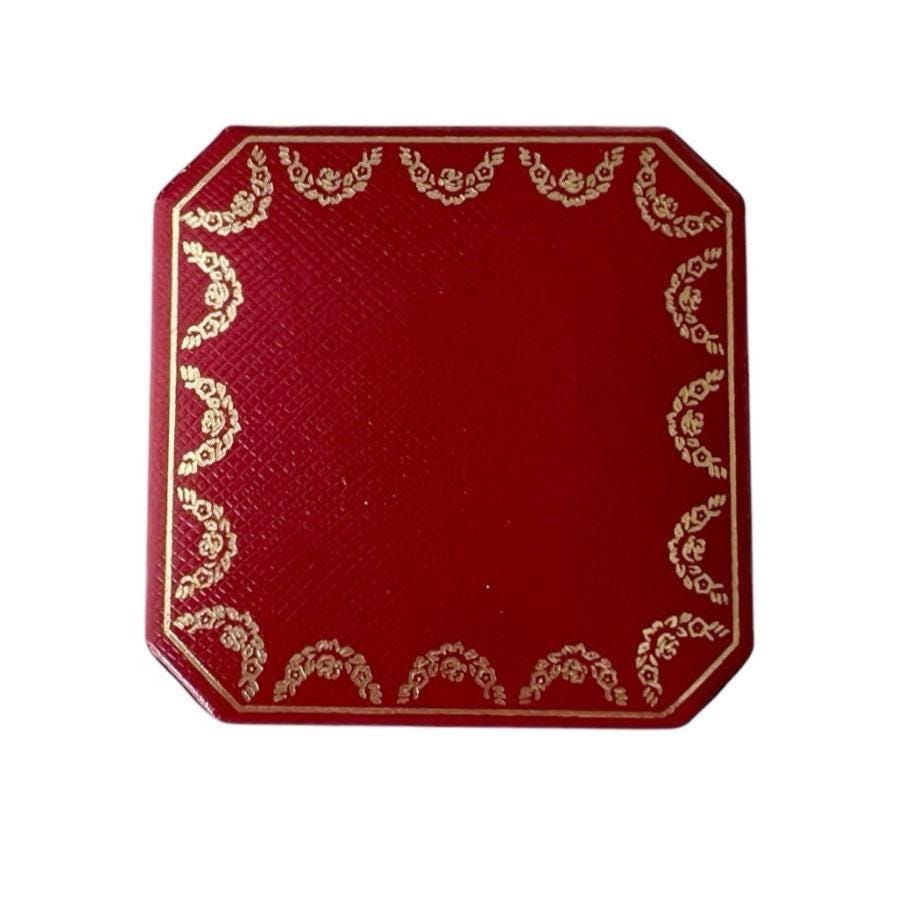 Vintage Cartier Red Ring Box Paris London New York Jewellery Case
