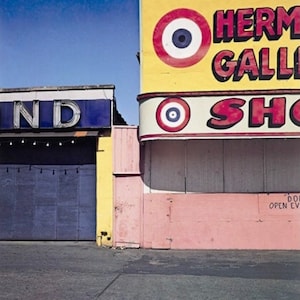 velyn Hofer - Póster original del museo "Coney Island, Nueva York"