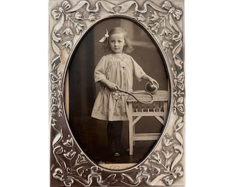 ヴィンテージ アール ヌーボー スタイルの真鍮製レター ホルダーまたは