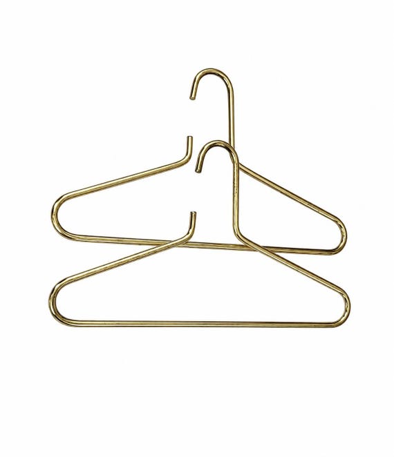 彫刻・オブジェ Carl Aubock Hanger Mid-century Modern Brass-coated Steel Hangers - Carl Auböck Style