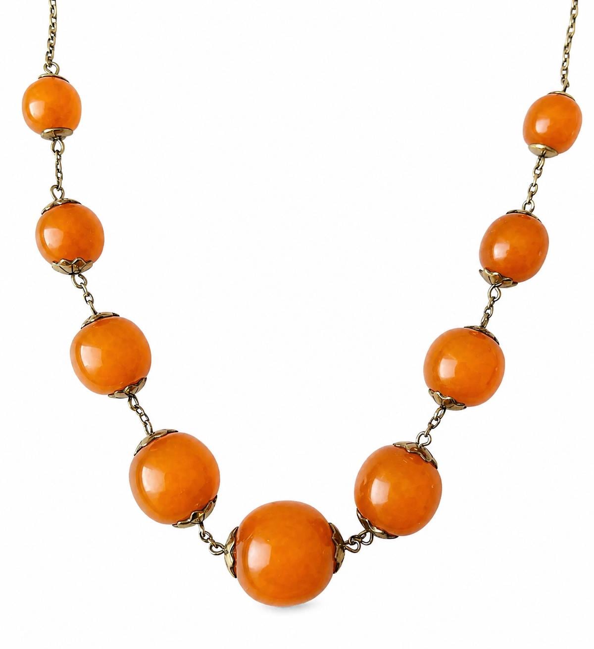 Soviet Baltic Amber and 875 Silver Necklace, Mid-century USSR - Etsy