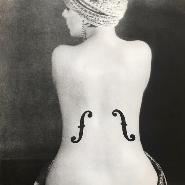 Man Ray, Original Art Poster, Museum Exhibition Poster. Le violon d'ingres.