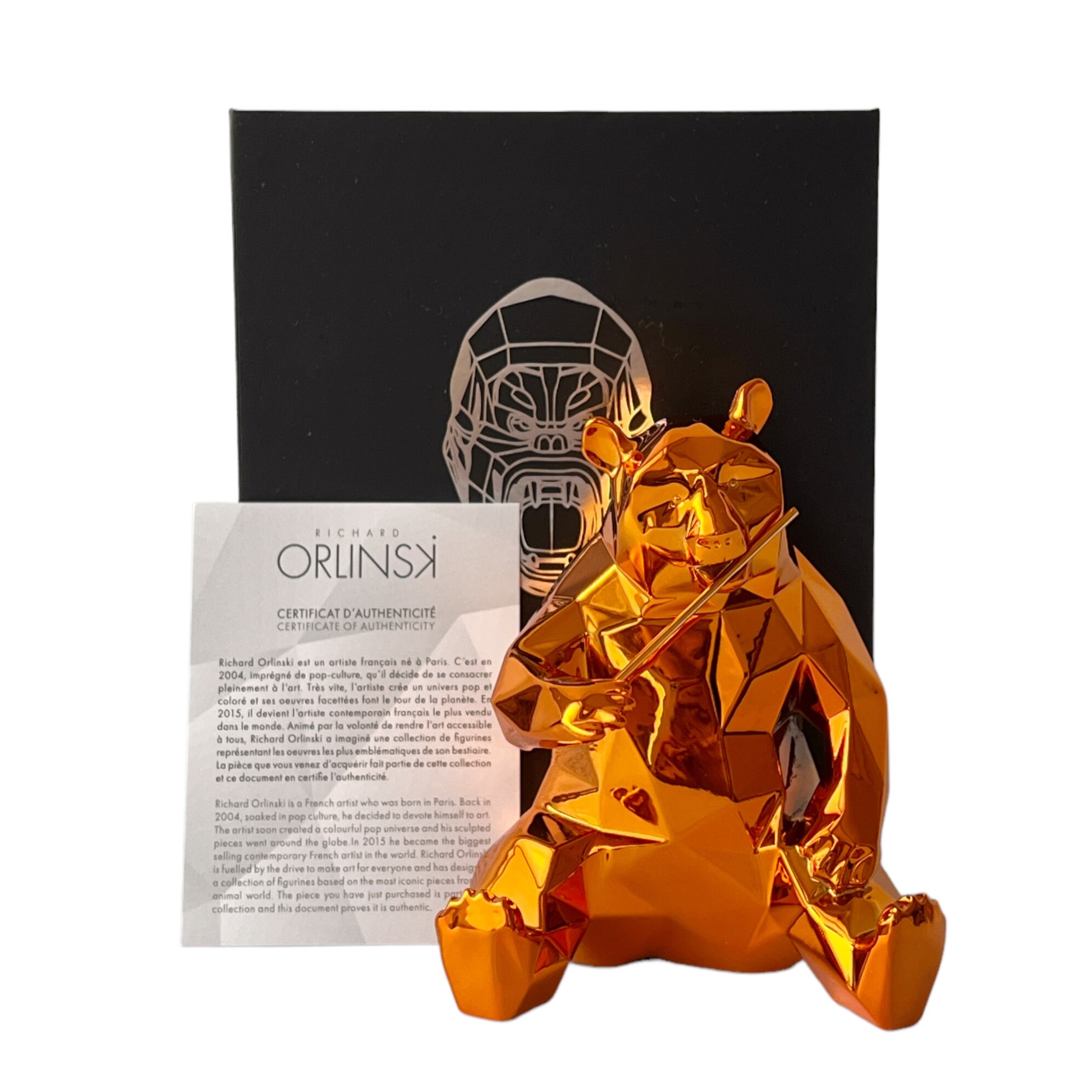 Richard Orlinski “panda Spirit” Orange Edition - Limited