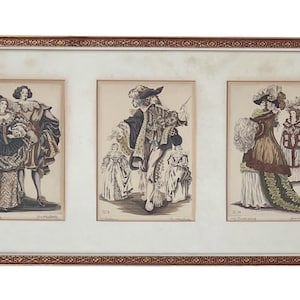 Set of 3 Signed Kurt Hilscher Color Etchings – Framed, Original Art, Mid-Century German
