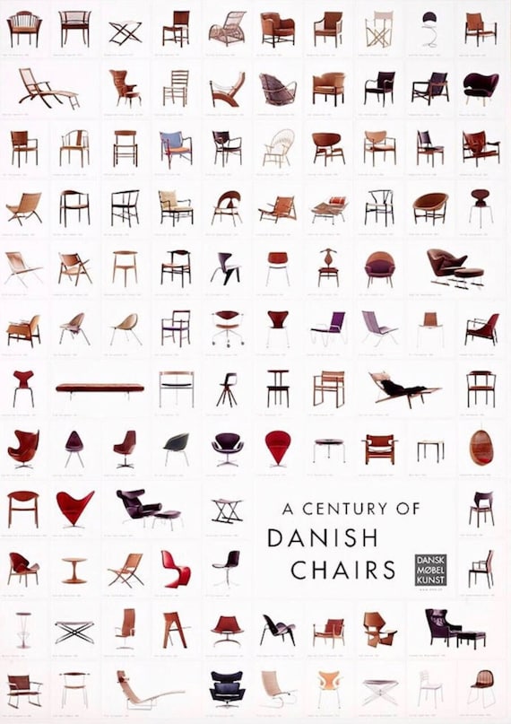 The Danish Chair Collection, Original Museum Exhibition Poster - Etsy