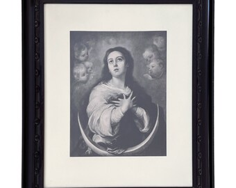 フランスアンティーク 古いクロモリトグラフ 聖母マリア 額装 聖画 絵画 il_340x270.4274254399_72nh.jpg