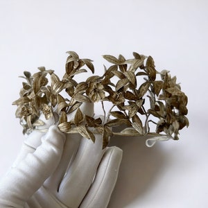 Antique Myrtle Wedding Crown: German Silver Anniversary Tiara (1913)