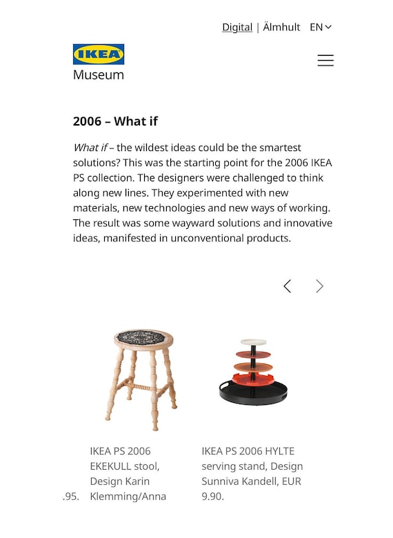 IKEA PS 2006 HYLTE Serving Stand | Design Sunniva Kandell | Rare