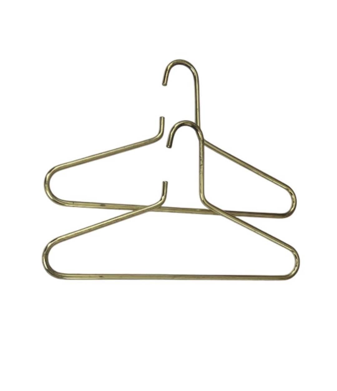 Mid-century Modern Brass-coated Steel Hangers - Carl Auböck Style