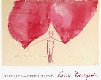 Louise Bourgeois, originalutställningsmuseumsaffisch