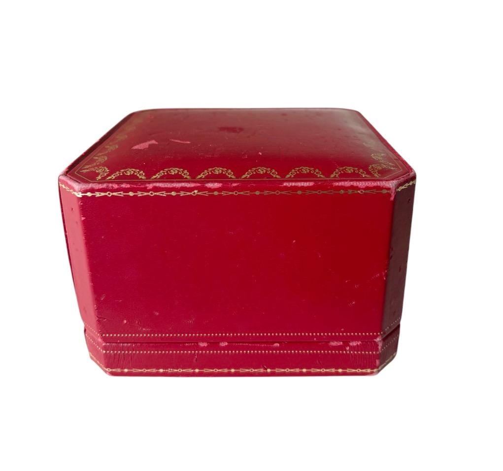 Cartier 八角形レッドボックス Vintage Cartier Red Jewellery Box Paris London New York Display