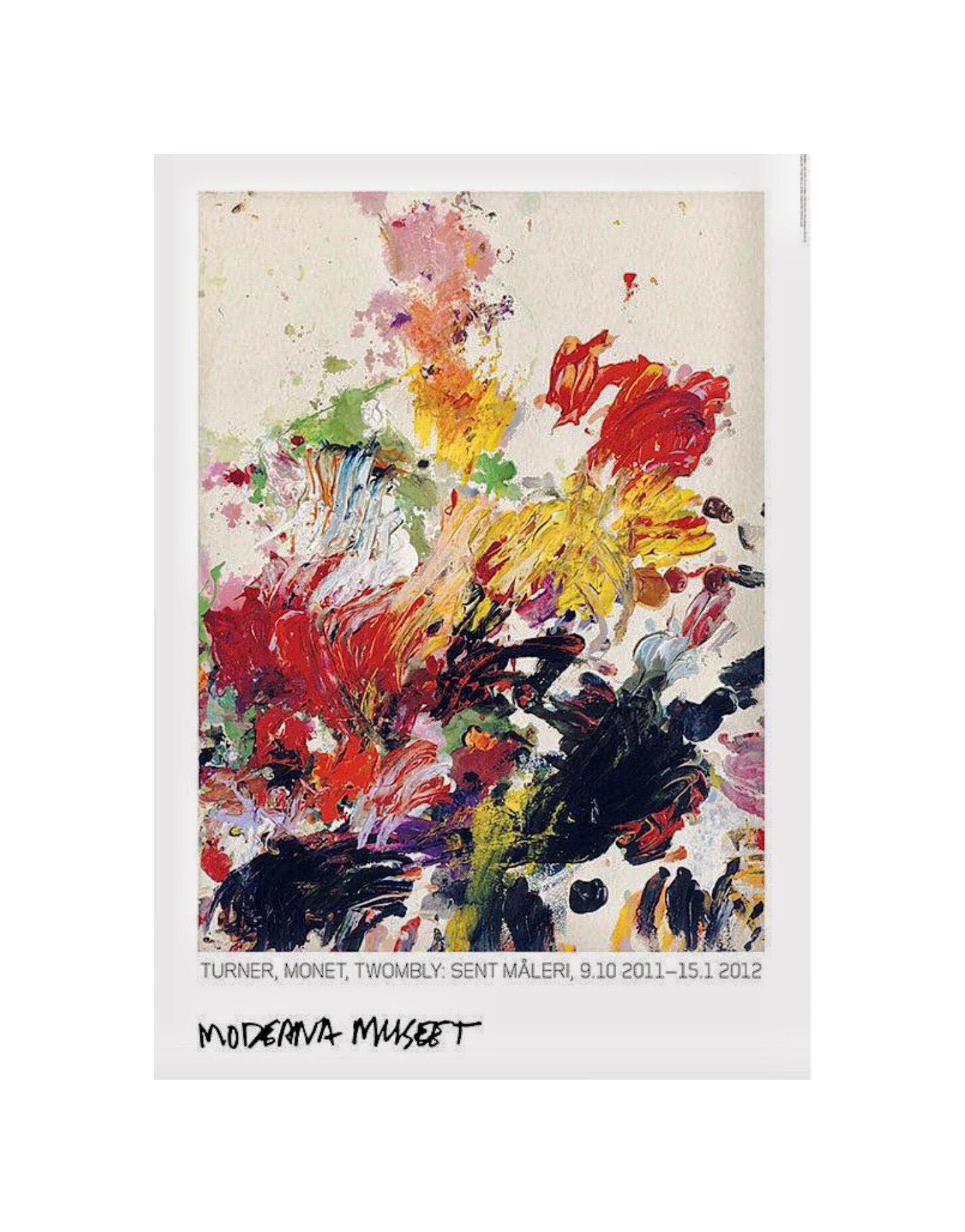 Cy Twombly, Original Exhibition Museum Poster. 2011 - 2012 - Etsy